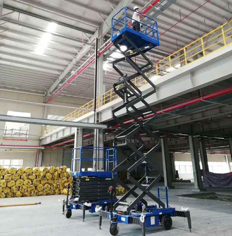 通辽助力行走剪叉式高空作业平台